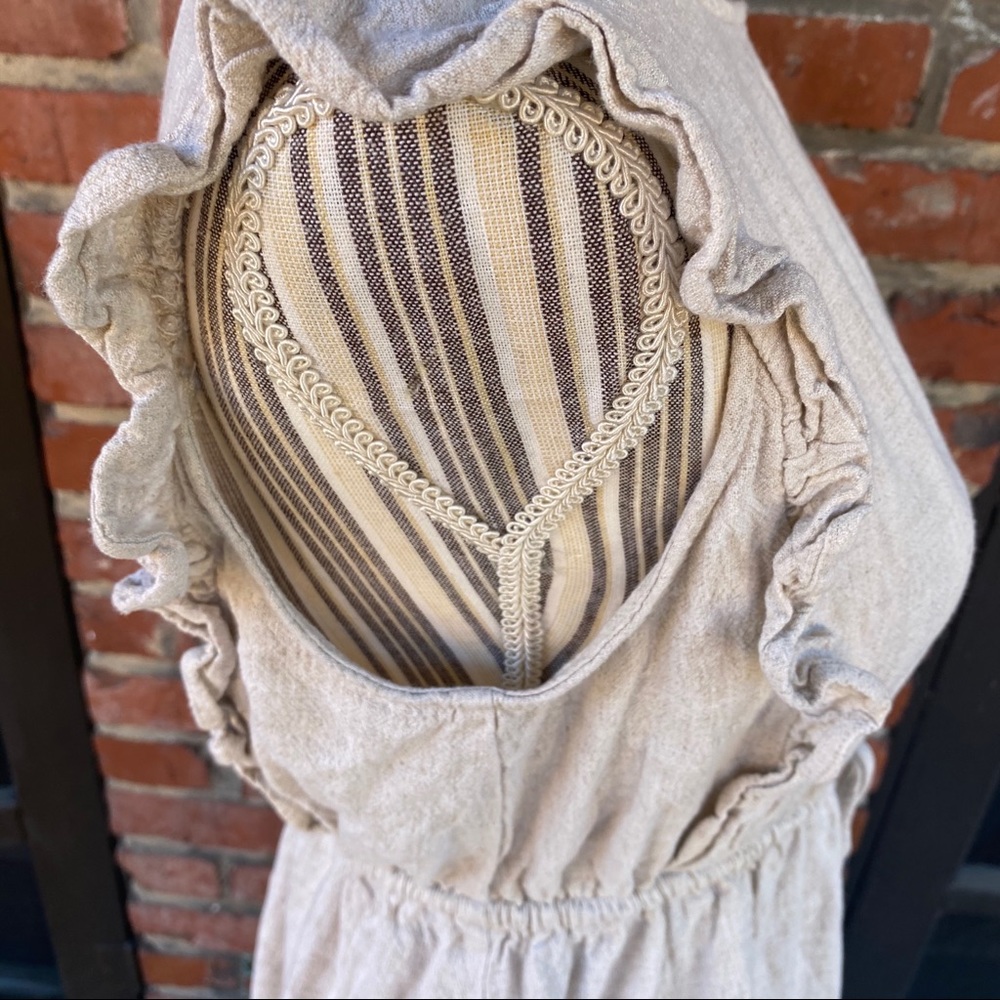 Flax/Rayon Ruffle Dress - Picture 6 of 9